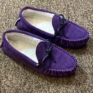 Leather Suede Sherpa Lining Women’s Slippers 🥿 Size 7